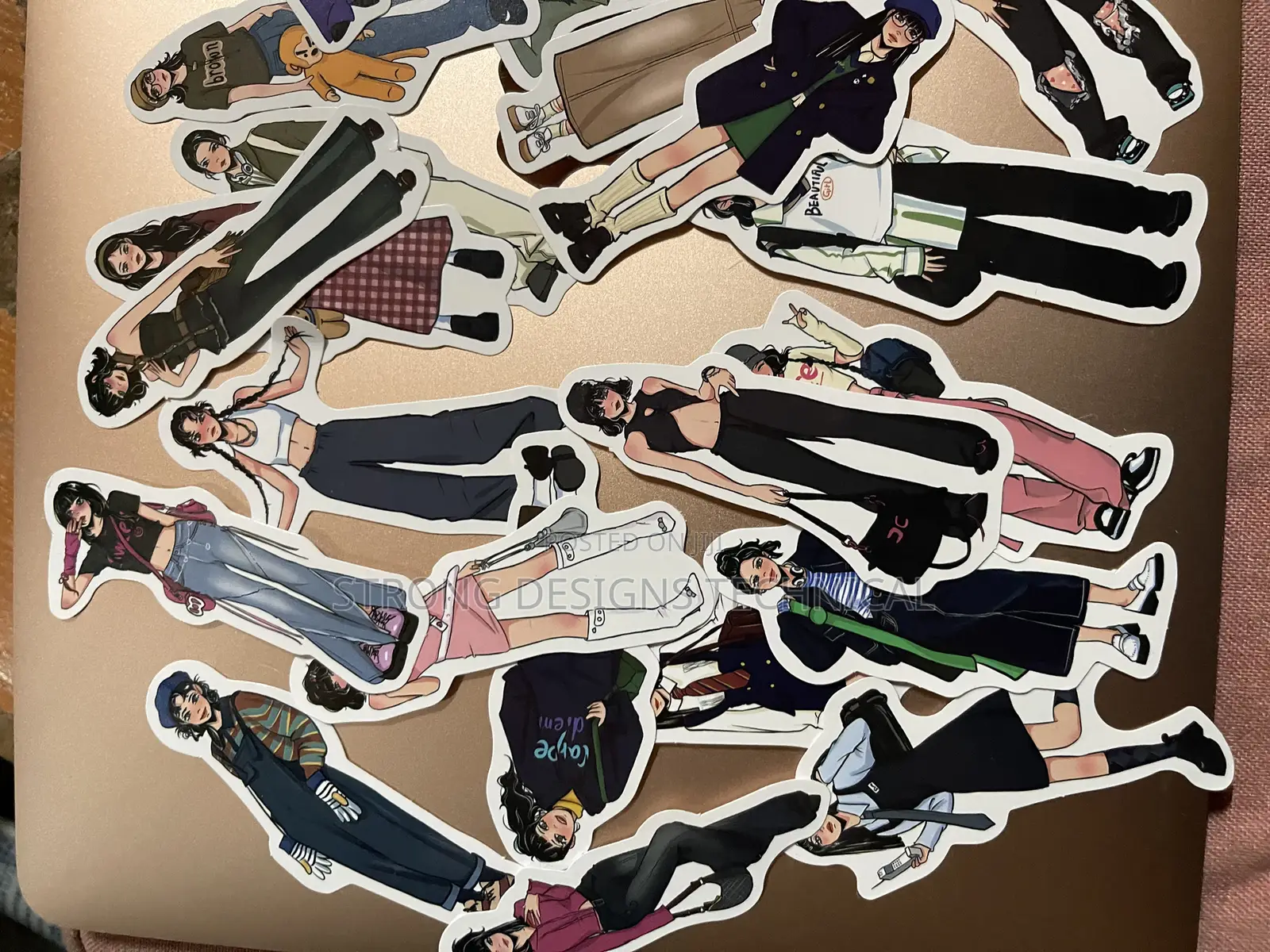 Cool Girl Stickers Stickers for Book Covers/ Laptops/ Playstation
