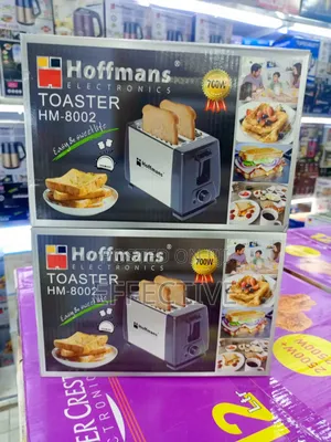 Hoffmans Hm-8002 Toaster, a 700w, 2-Slice Electric Bread Toaster.