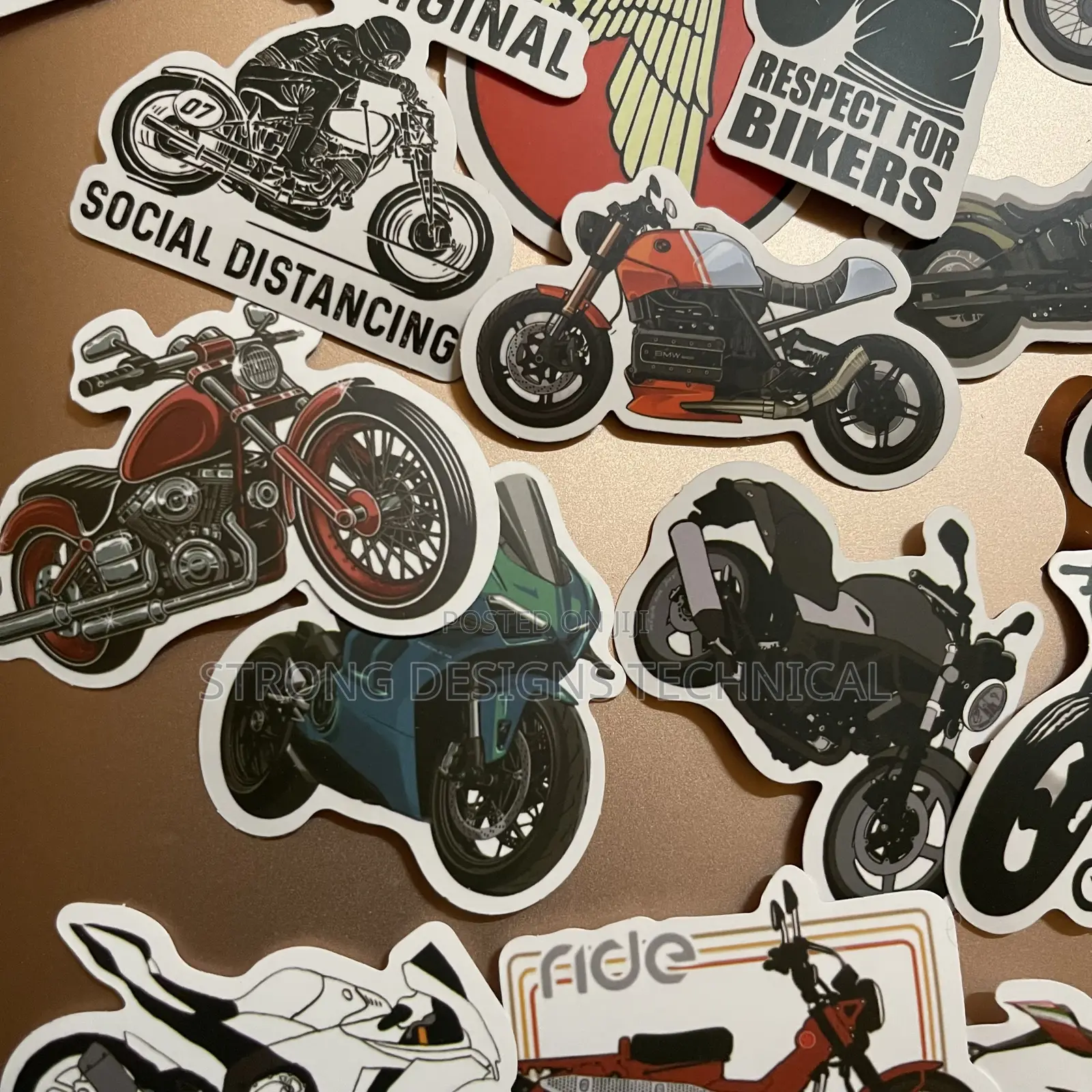 Motorcycle Bikers Stickers for Laptops/ Playstation/ Woofers/ Computer
