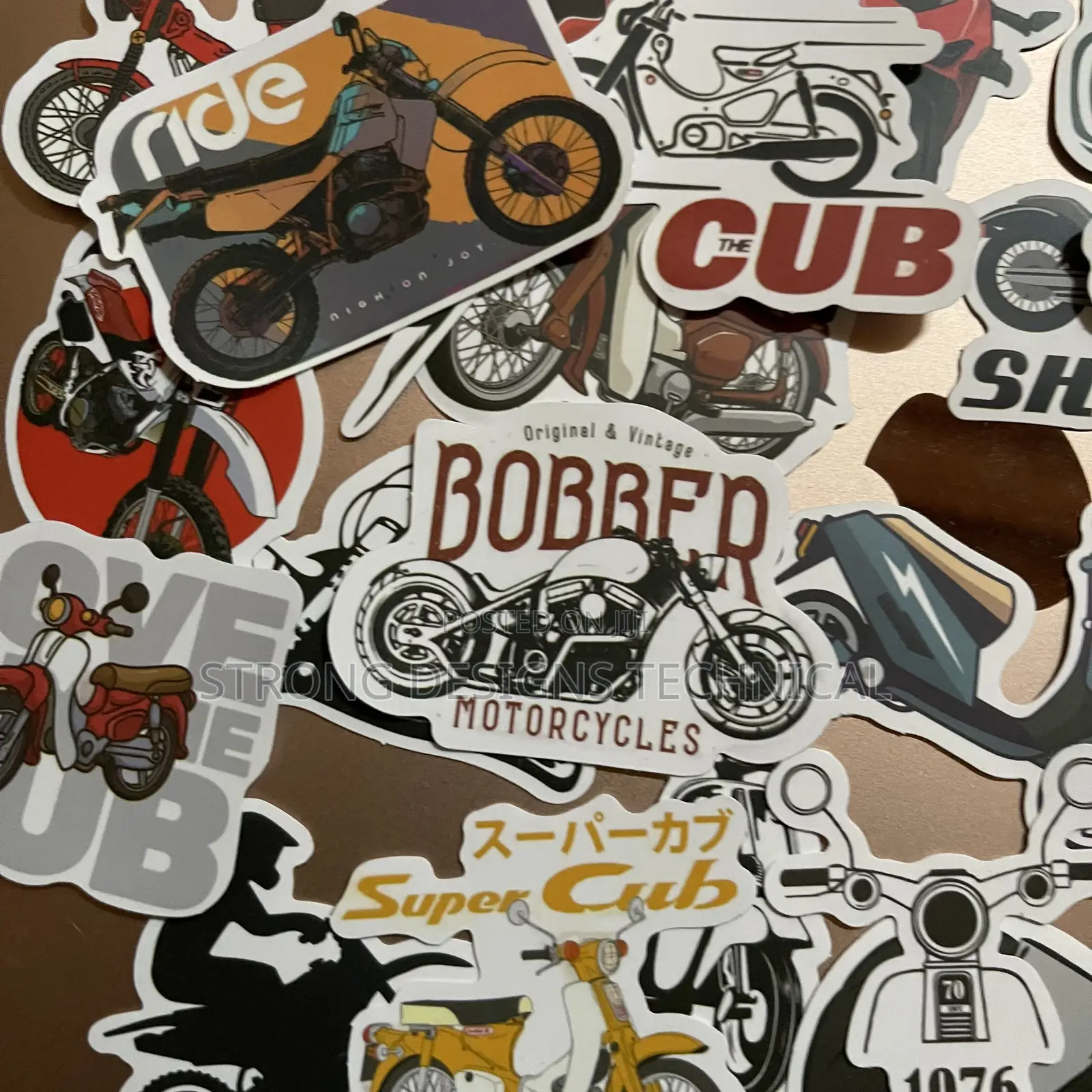 Motorcycle Bikers Stickers for Laptops/ Playstation/ Woofers/ Computer