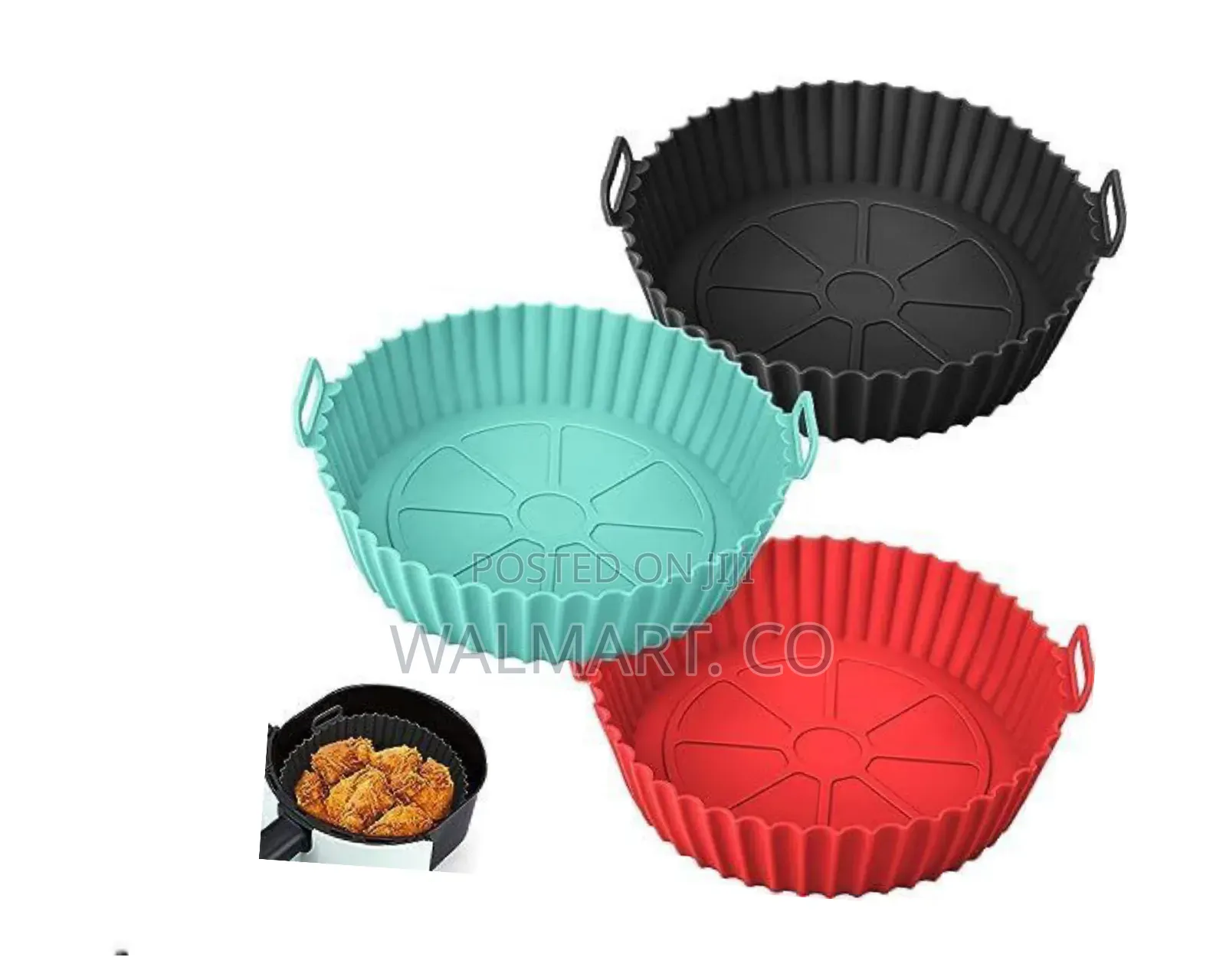 2 PCS Round Silicone Airfryer Liners