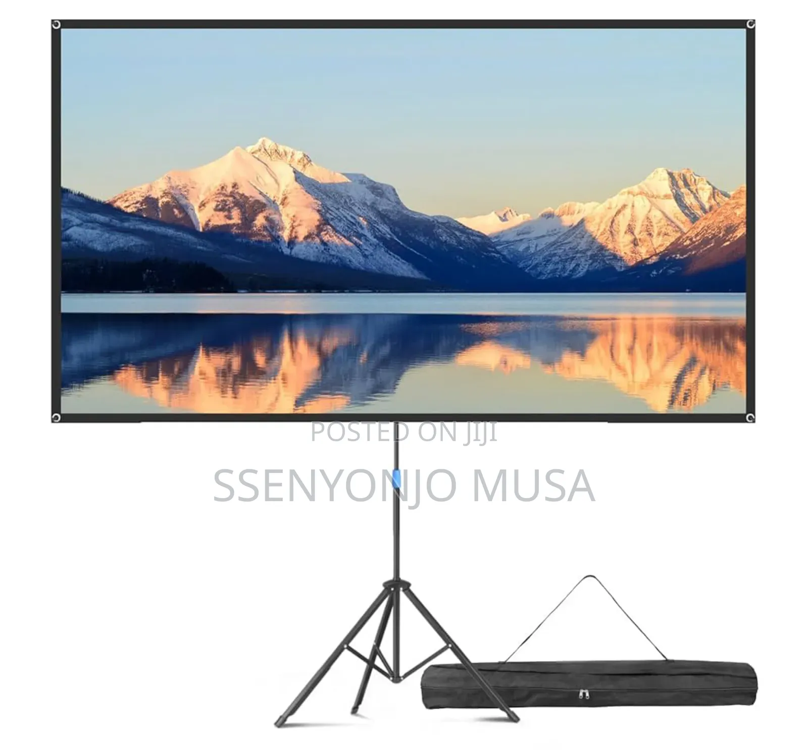 Nobo Manual Projector Screen With Tripod Stand, 240x240mm, White