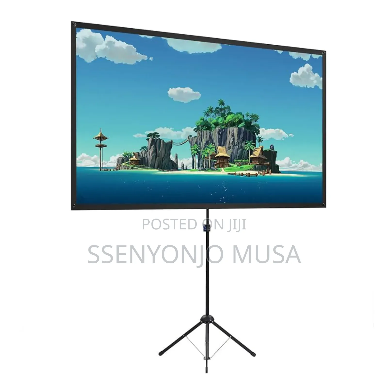 Nobo Manual Projector Screen With Tripod Stand, 240x240mm, White