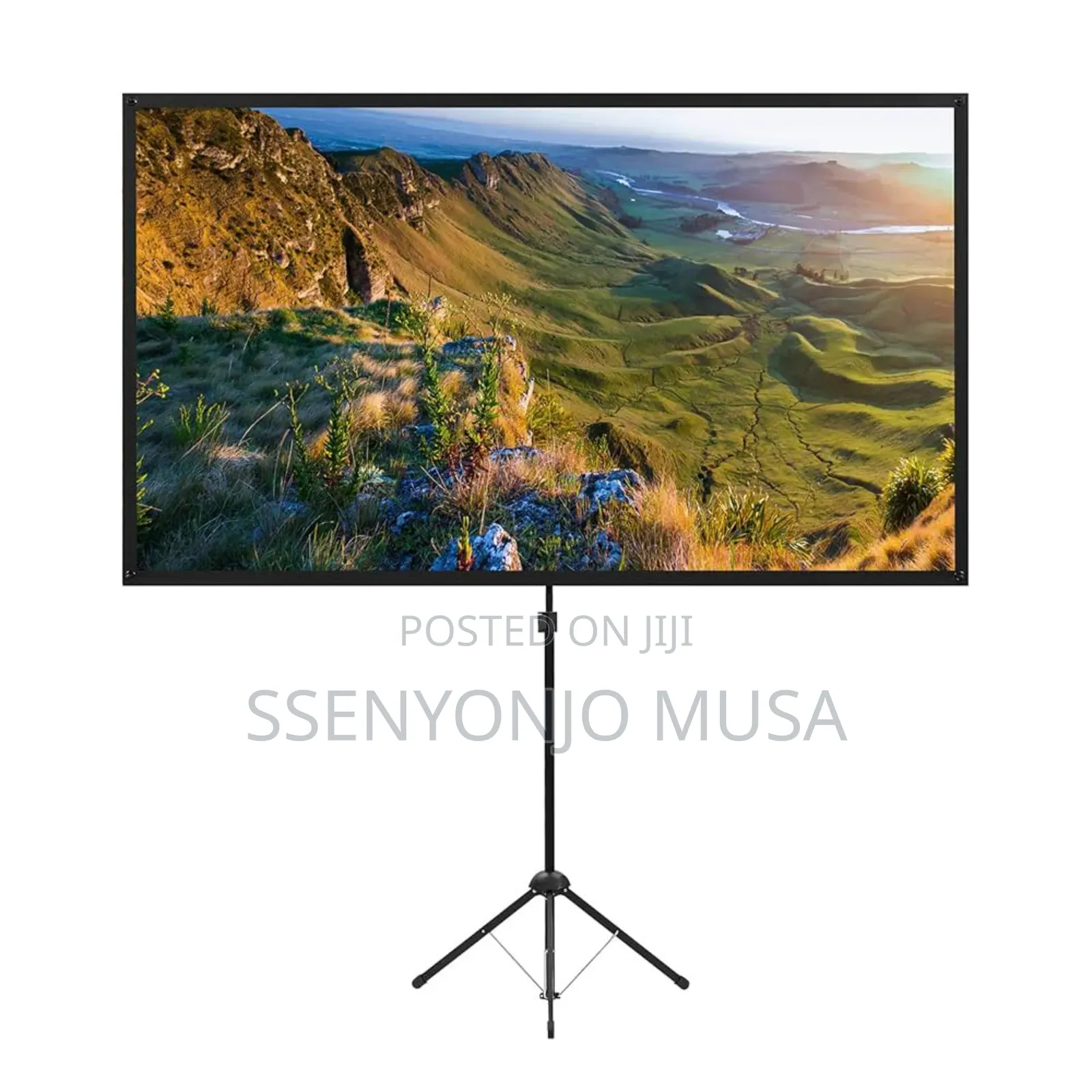 Nobo Manual Projector Screen With Tripod Stand, 240x240mm, White