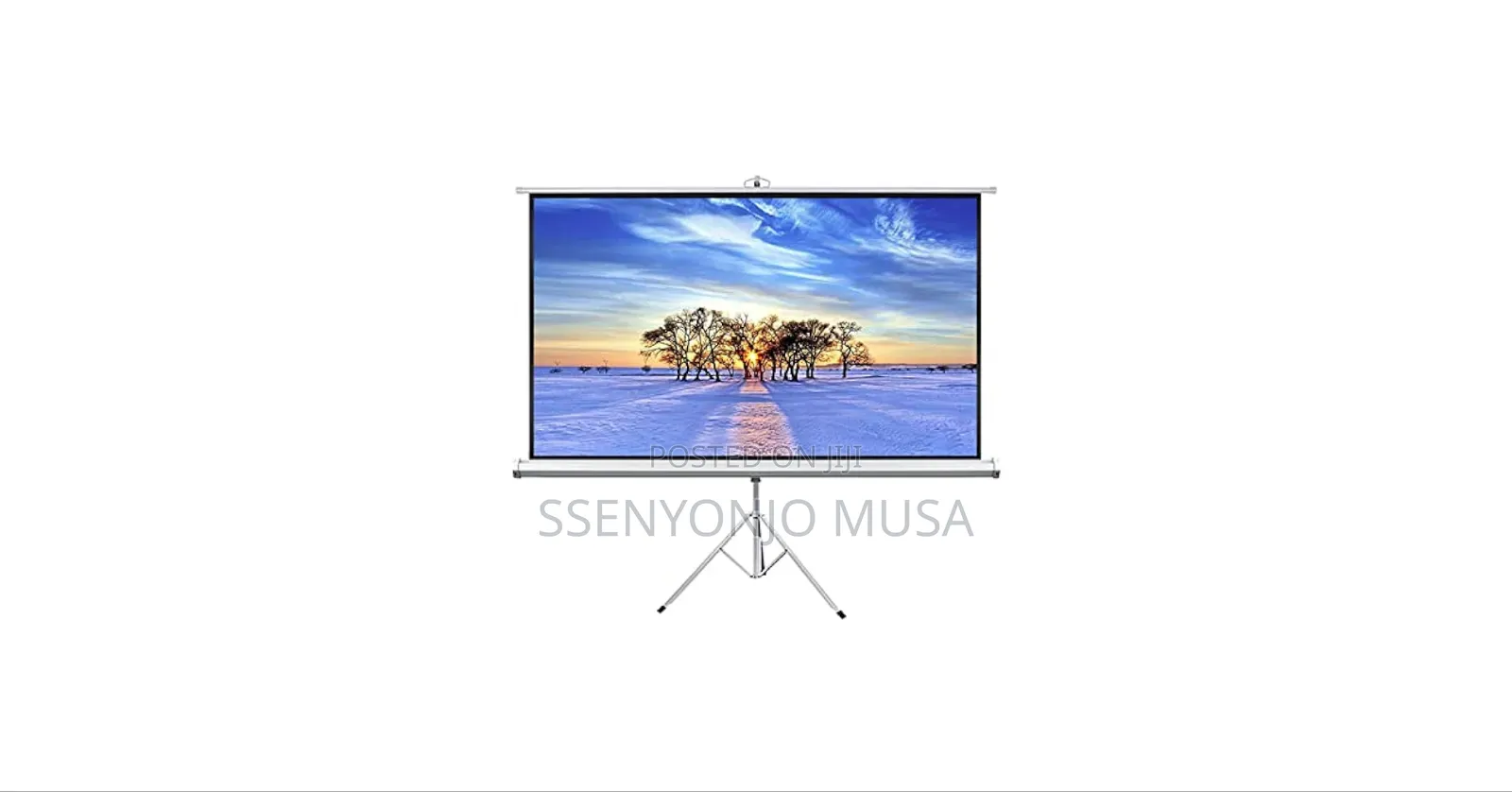 Nobo Manual Projector Screen With Tripod Stand, 240x240mm, White