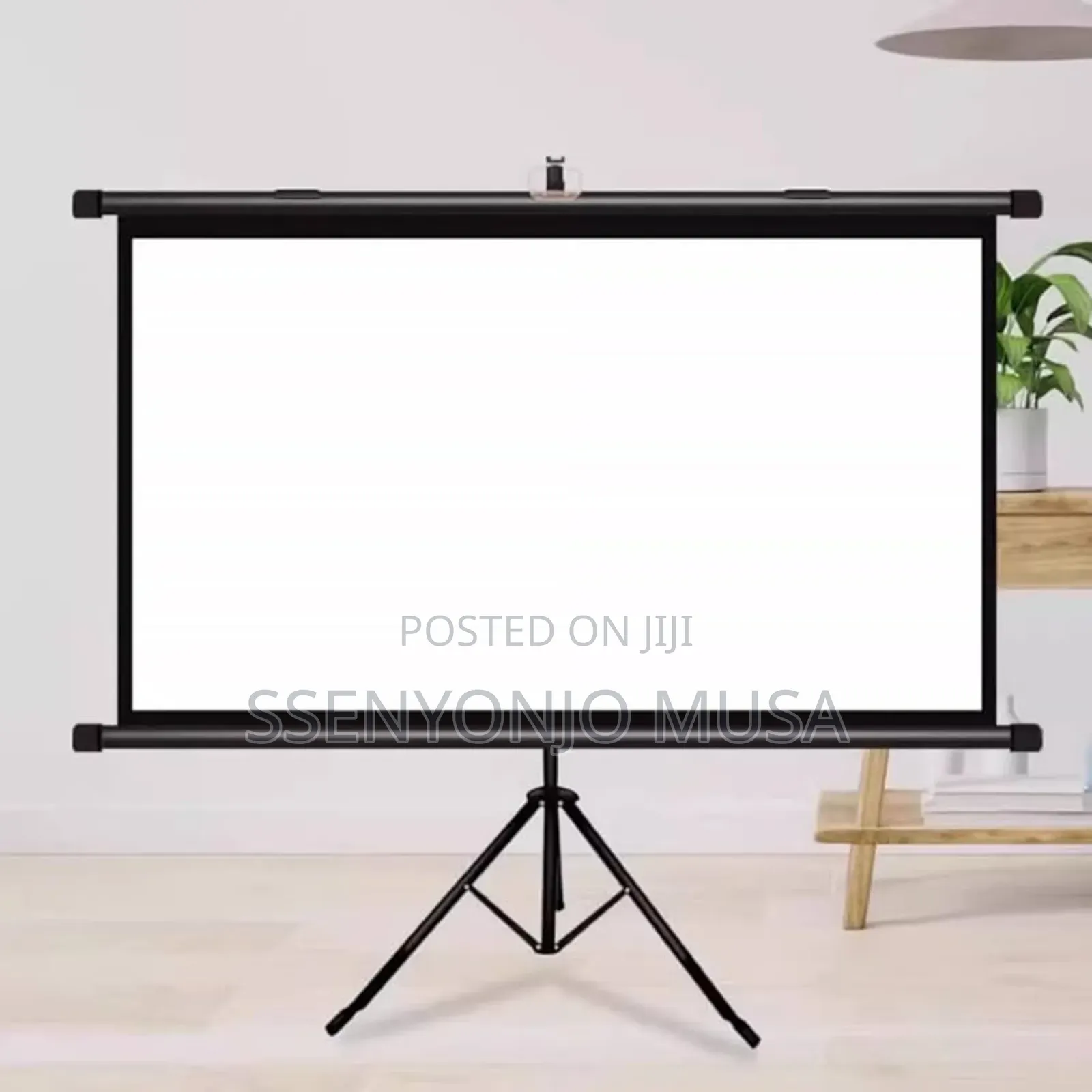 Nobo Manual Projector Screen With Tripod Stand, 240x240mm, White