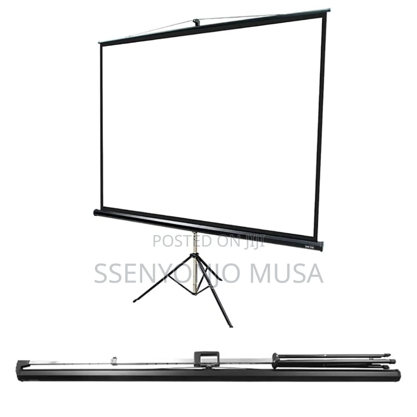 Nobo Manual Projector Screen With Tripod Stand, 240x240mm, White