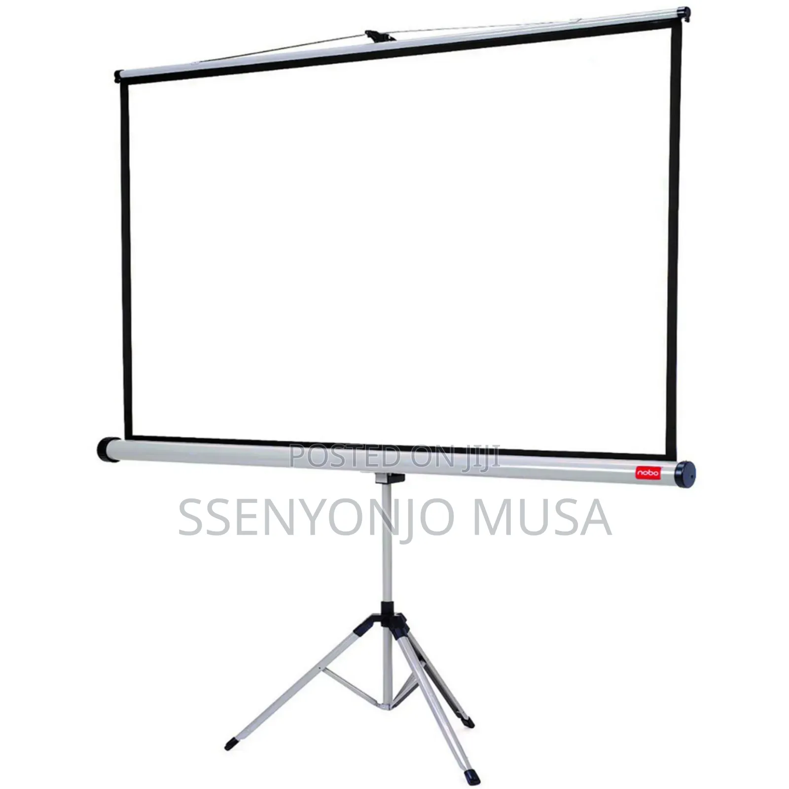 Nobo Manual Projector Screen With Tripod Stand, 240x240mm, White