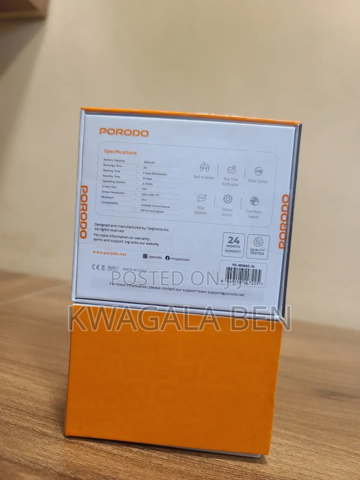 Porodo Nomad Smart Watch