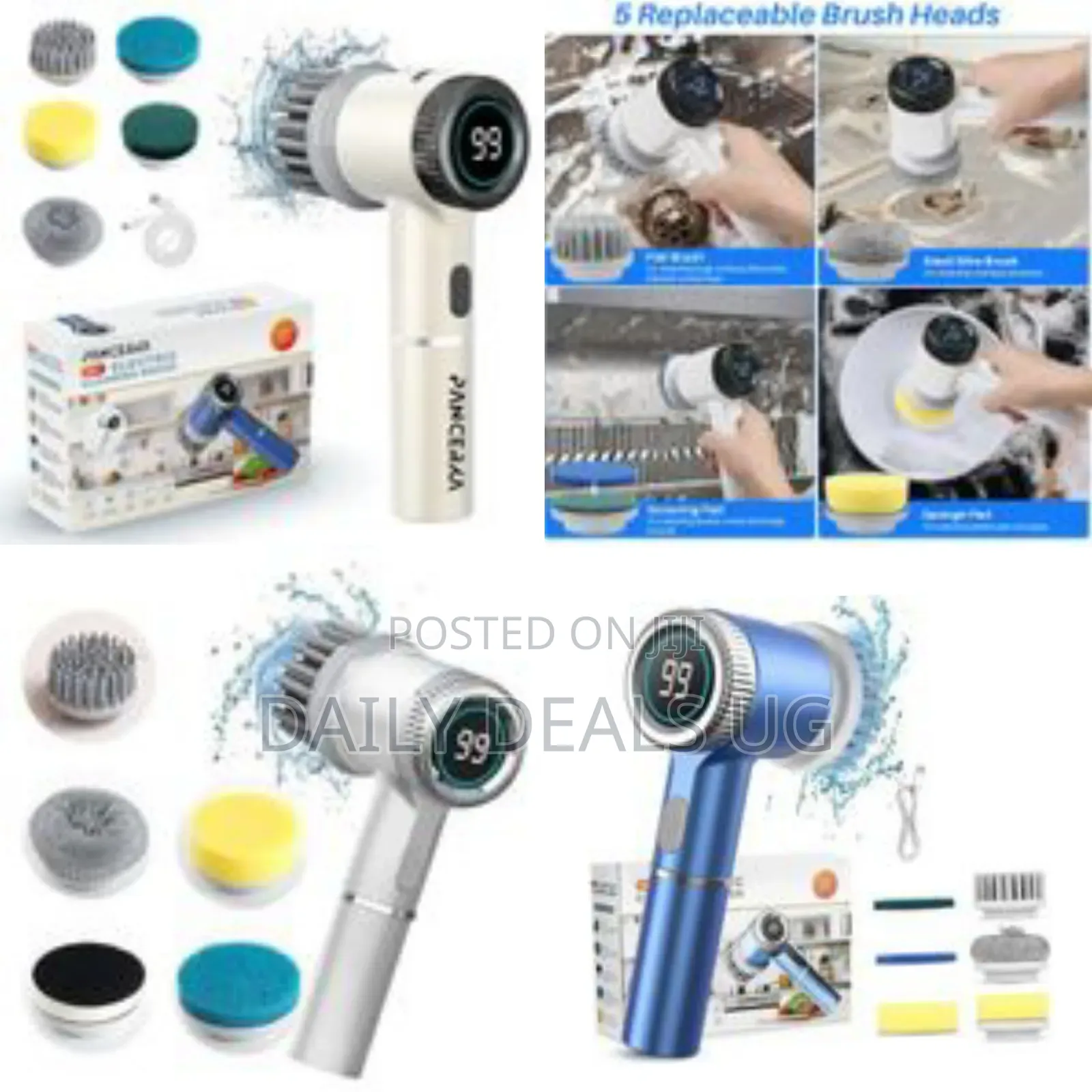 Electric Cleaning Brush, Rotating Cleaning Brush, Electric Waterproof
