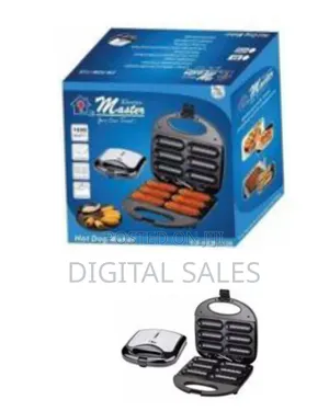 Electro Master 6 PCS Hot Dog Maker Grill Em-HDM-1128- Multicolor