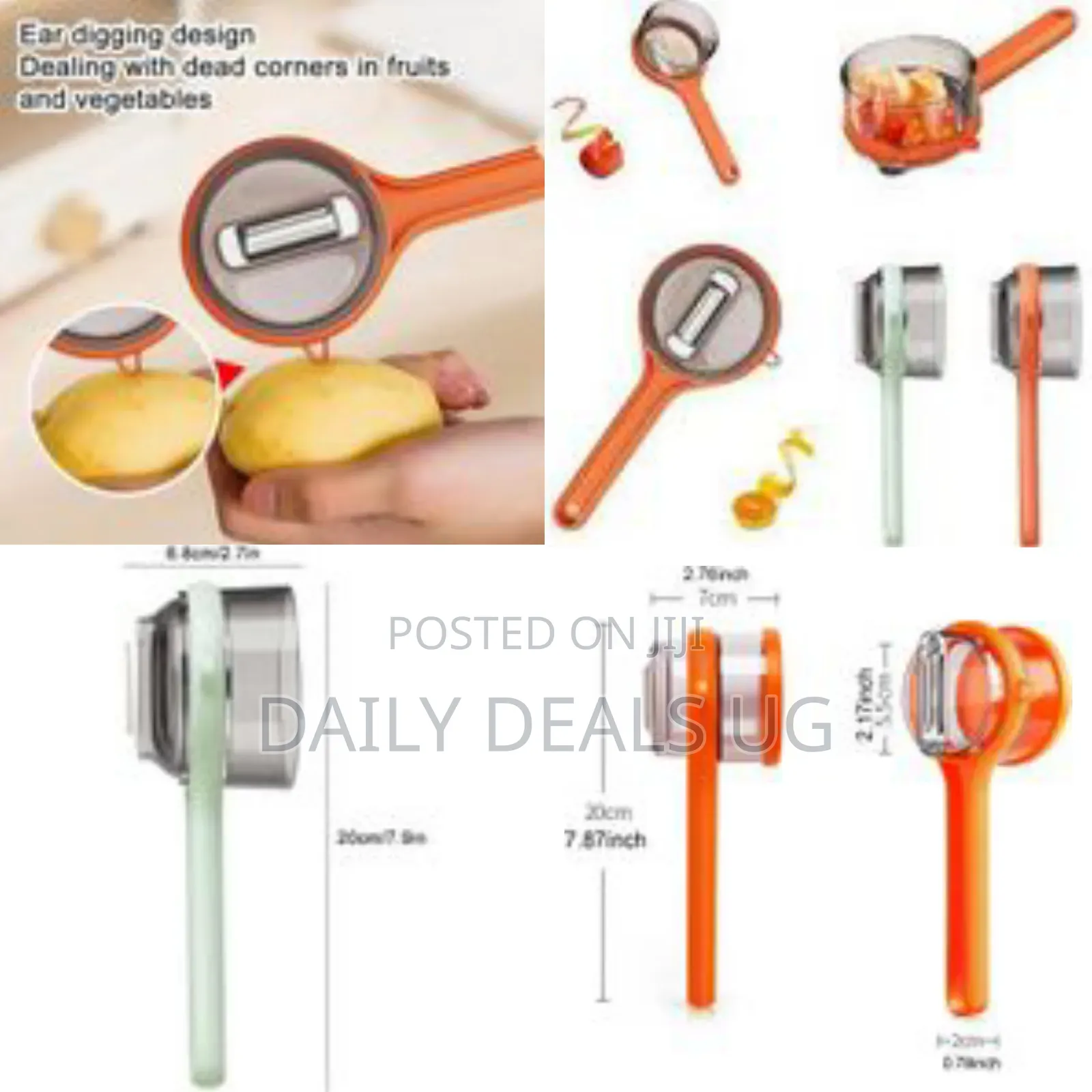 Multifunctional Sided Stainless Steel Blade Peeler With Storage Box