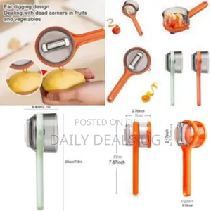 Multifunctional Sided Stainless Steel Blade Peeler With Storage Box