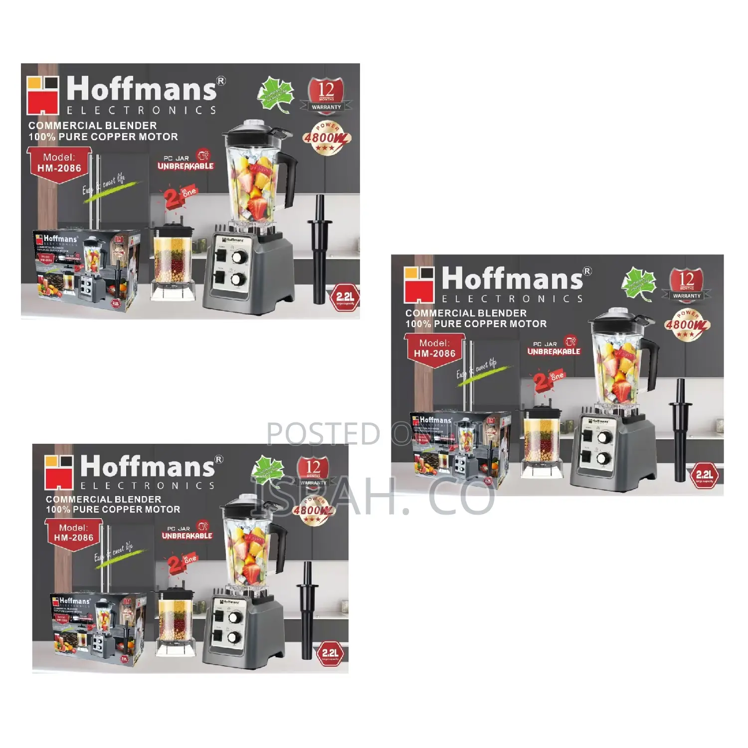 Superior Hoffman Original Quality 2in 1 Commercial Blender
