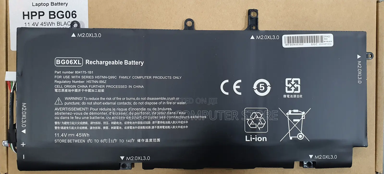 Hp Bg06xl Bg06045xl Bg06 for Elitebook Folio 1040 G3 Series 11.4v 45wh