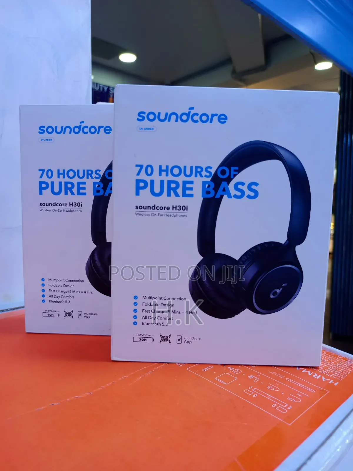 Anker Soundcore H30i Wireless On-ear Headphones.