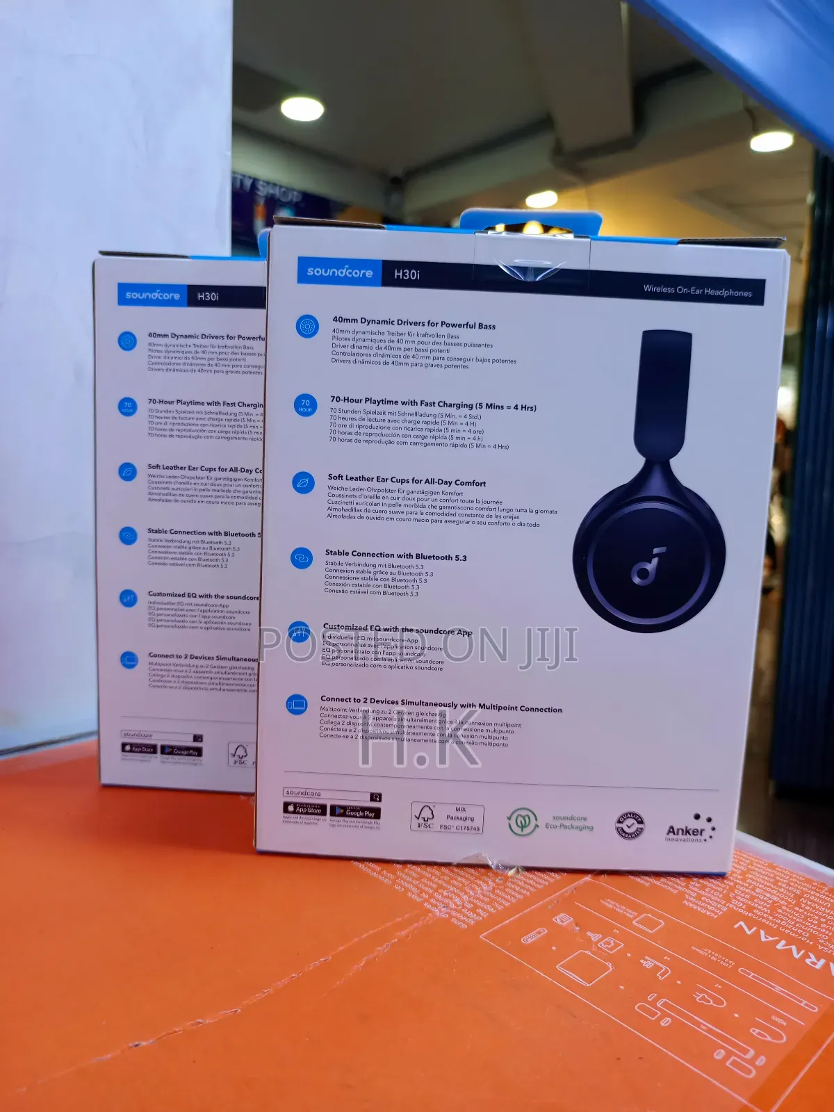 Anker Soundcore H30i Wireless On-ear Headphones.