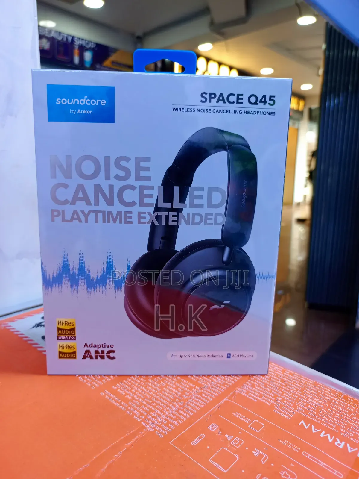 Soundcore Space Q45 Wireless Noise Cancelling Headphones By Anker.