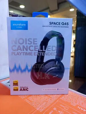 Soundcore Space Q45 Wireless Noise Cancelling Headphones By Anker.
