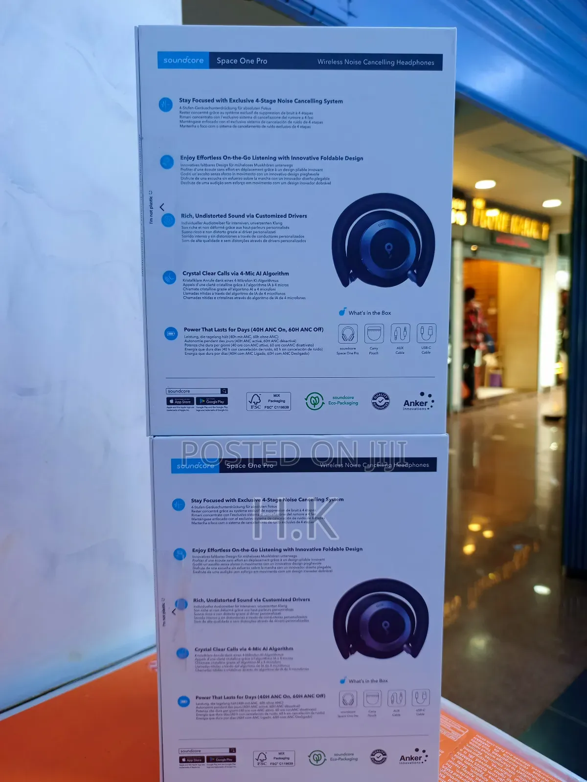 Anker Soundcore Space One Pro Wireless Headphones.