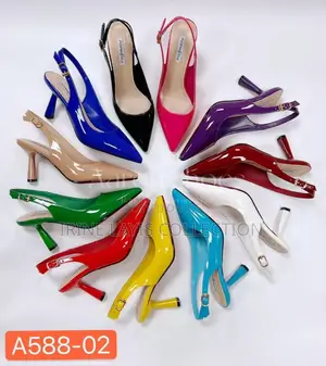 Ladies Open Short Heeled Shoes