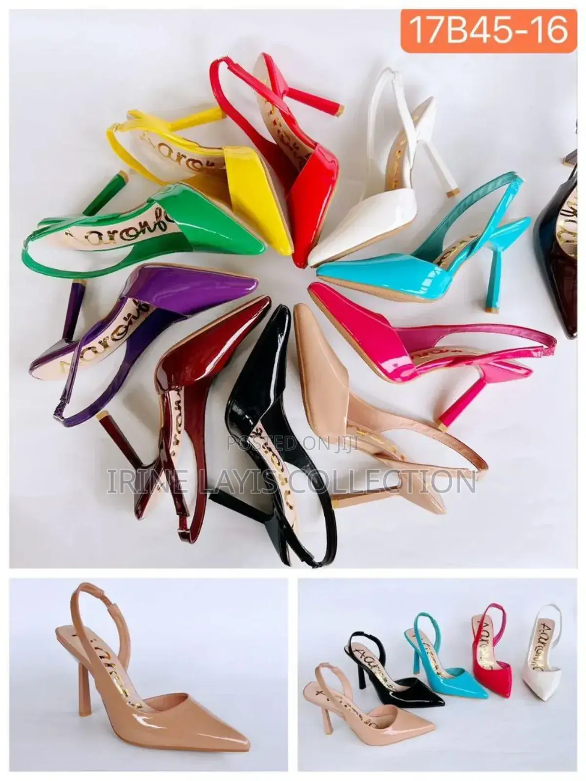 Ladies Open Short Heeled Shoes