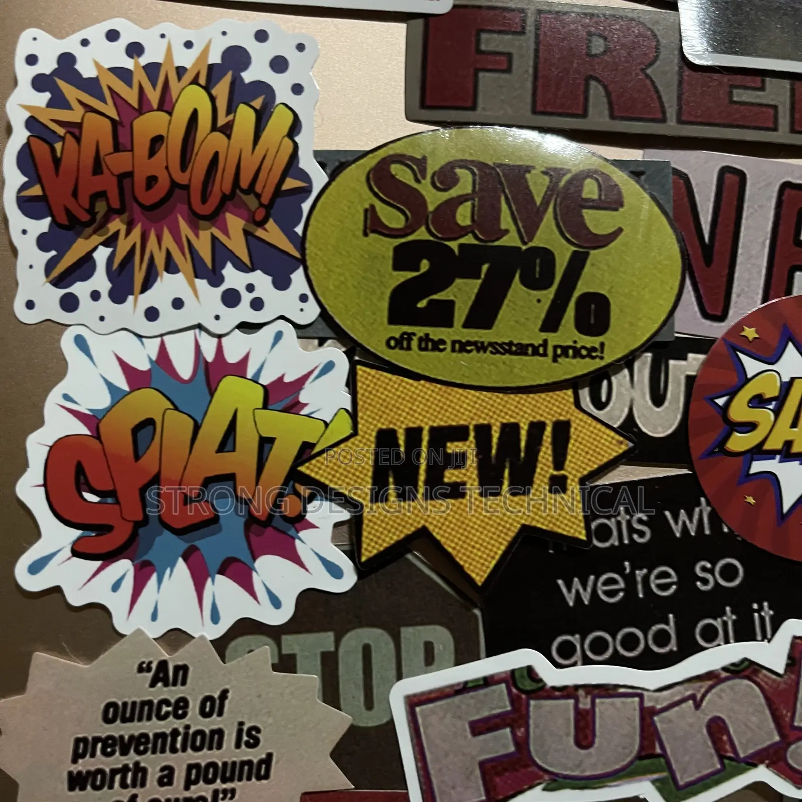 Retro Vintage Magazine Stickers for Laptops/Phone/Playstation/Speakers
