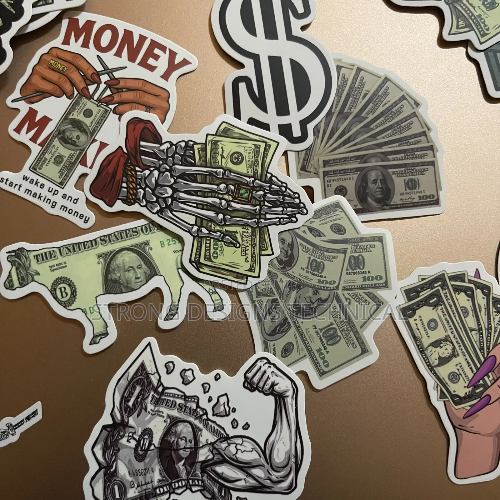 Dollar Stickers for Laptops/Phone Covers / Game Controllers