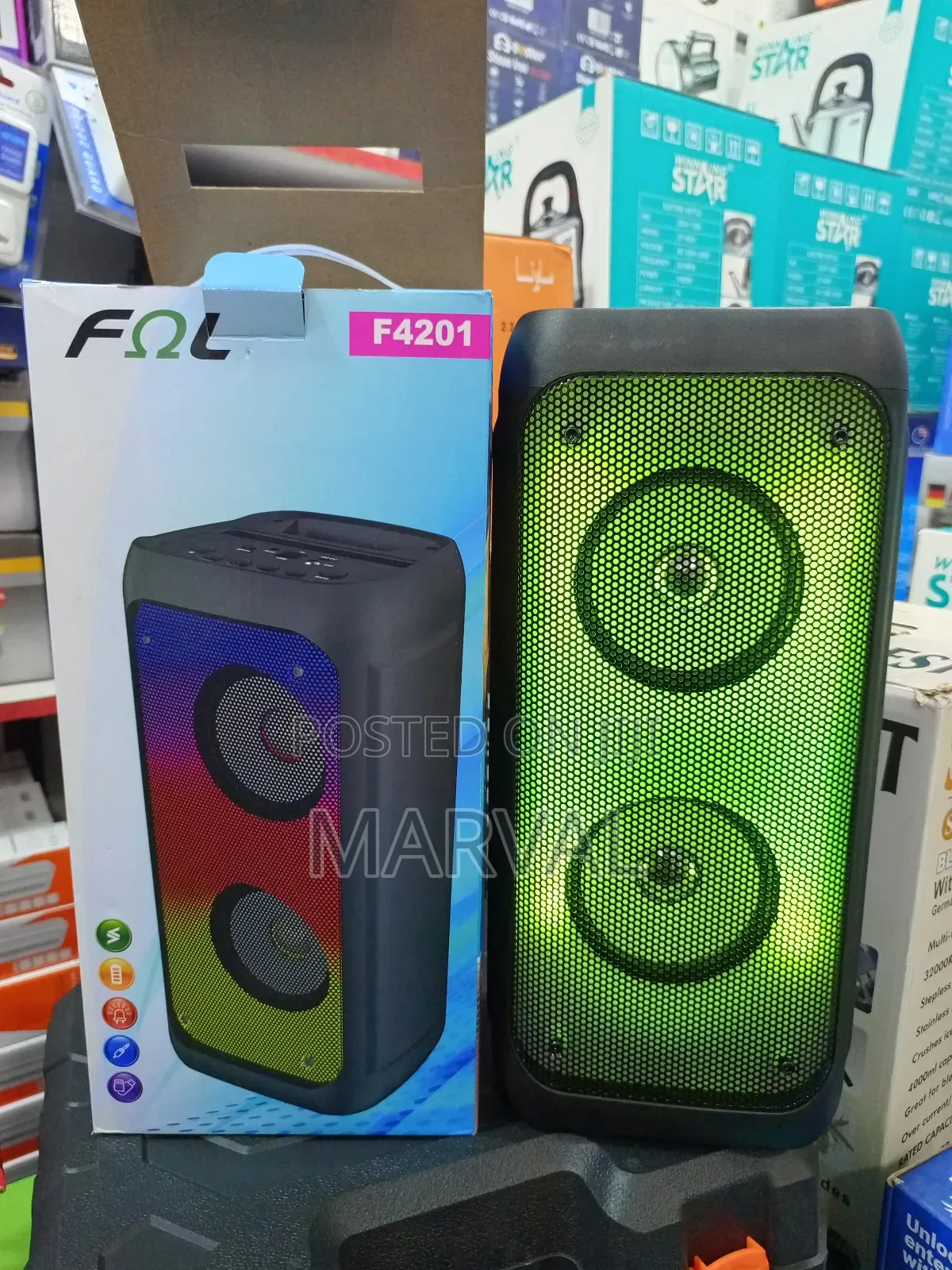 Fol F4201 Bluetooth Speaker With RGB Lights