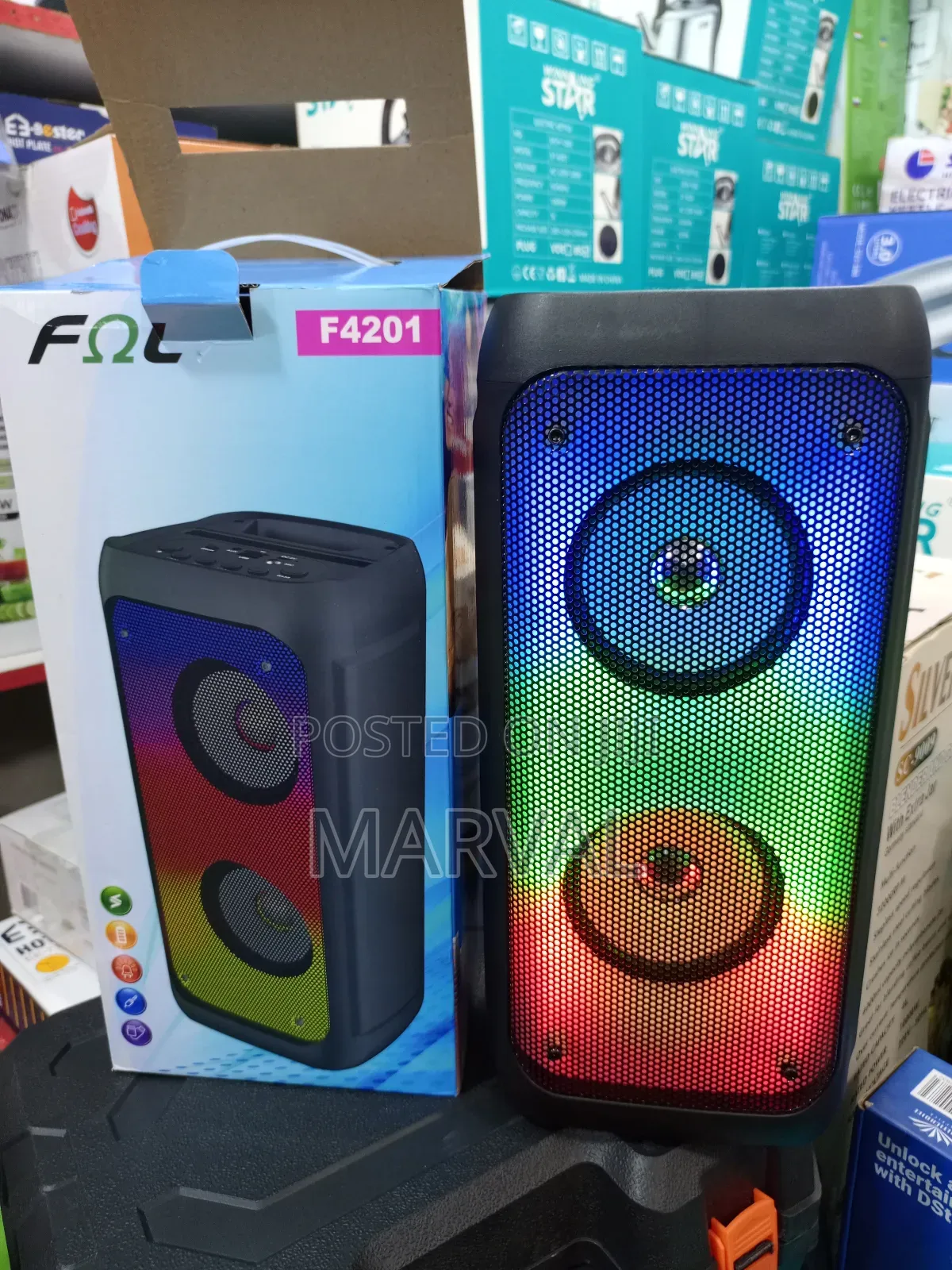 Fol F4201 Bluetooth Speaker With RGB Lights