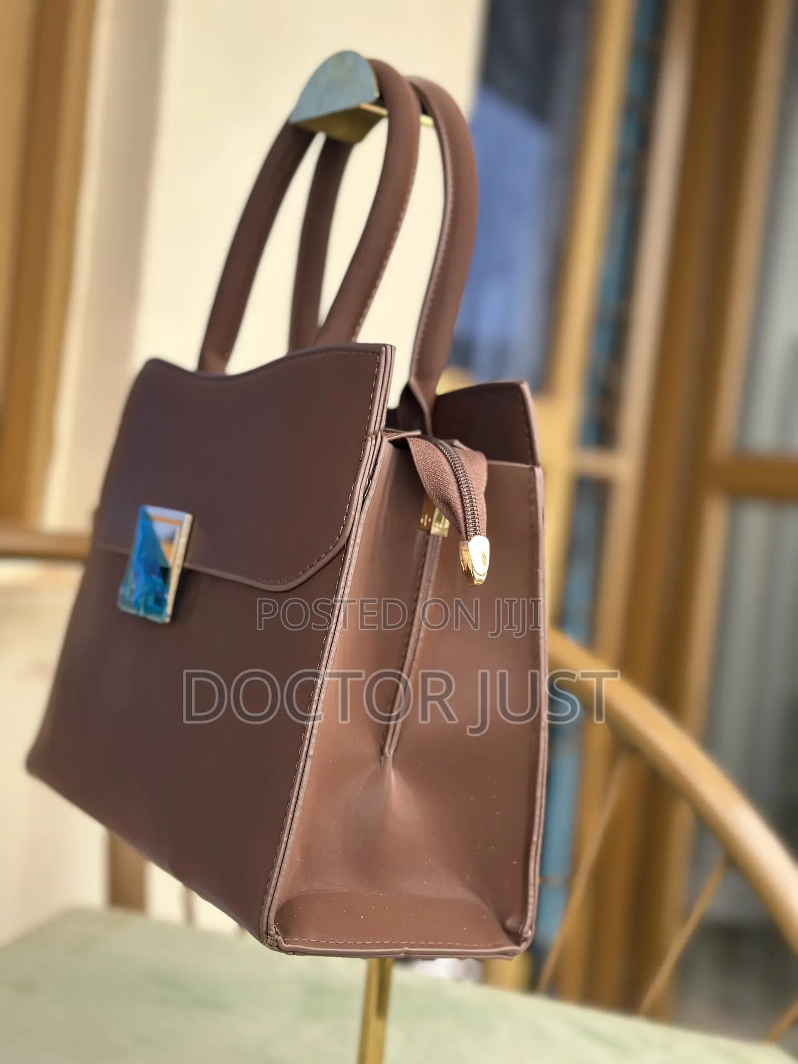 Brown Suede Handbag