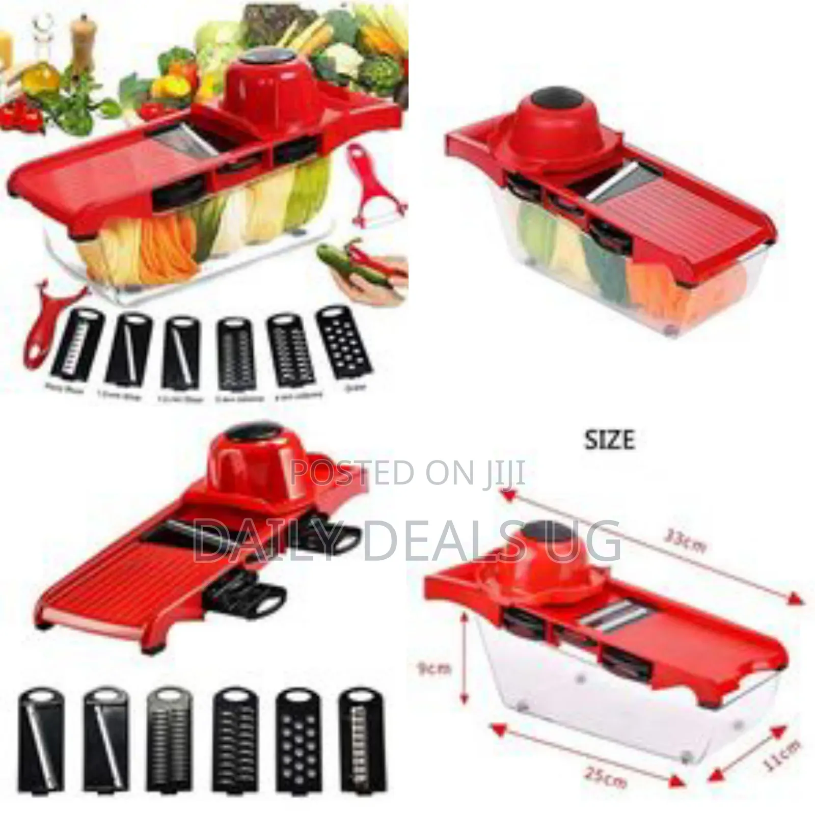 Food Processor Chopper Dicer Multi Blade Mandoline Vegetable Slicer