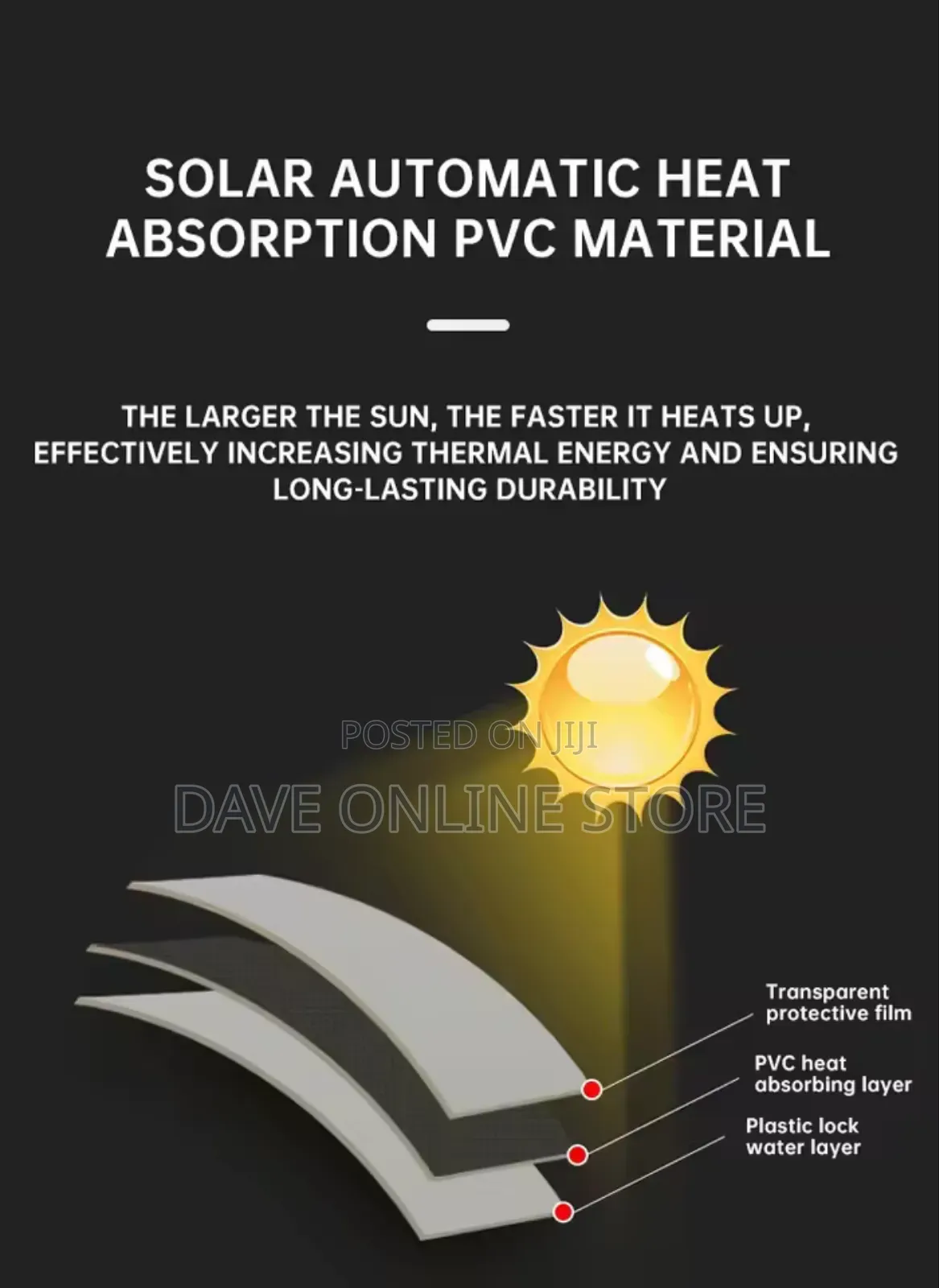 Portable 20l Solar Heated Shower Bag Outdoor Camping Bath Shower