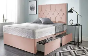 A Bed With Two Storage Drawers