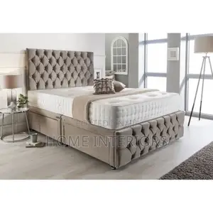 A Bed With a Mattress in Gray