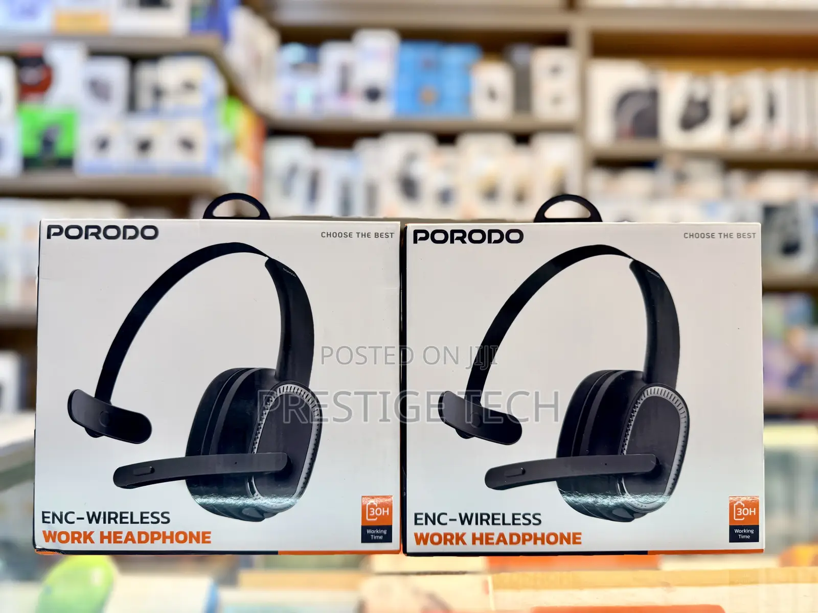 Porodo Enc Wireless Work Headphones With Dedicated Wired Mic