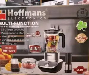 Hoffmans Hm-1270 Juicer & Blender | 4 In 1 Multifunctional Processor