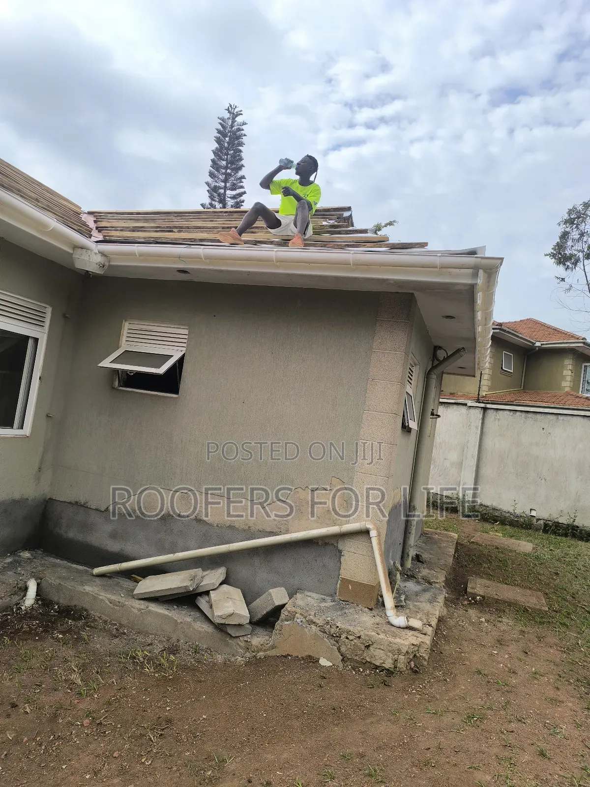 Roof Renovation Site Luzira