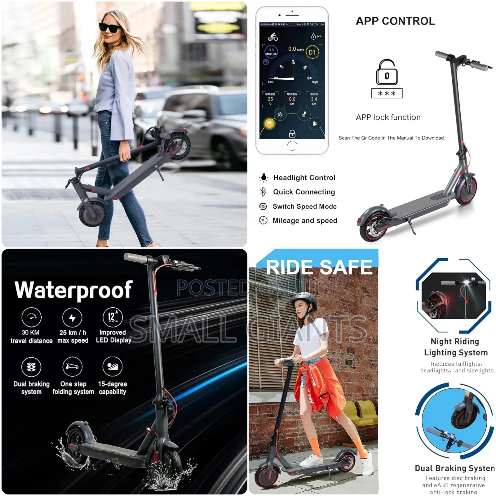 Adult Electric Rechargeable Smart Scooter