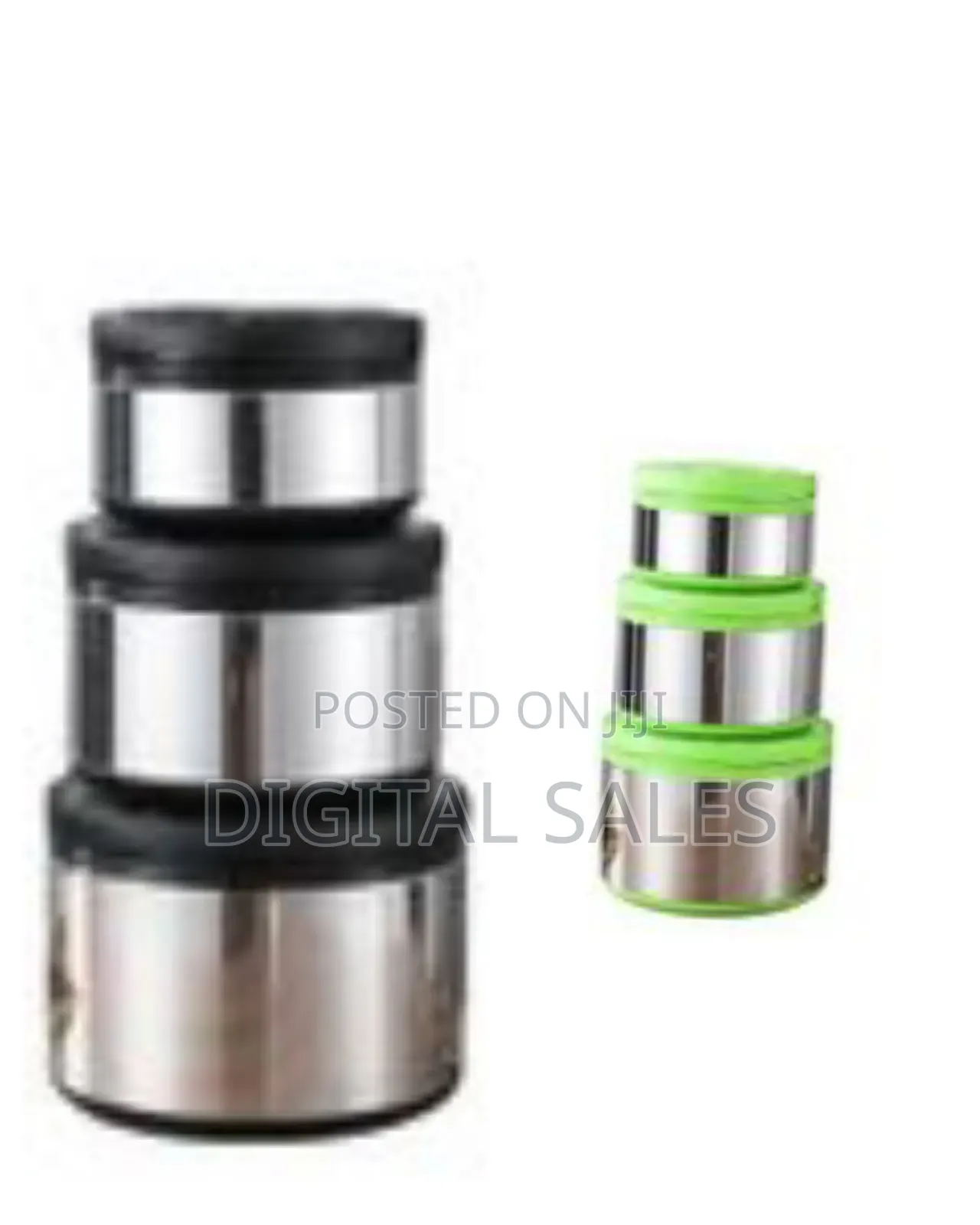 3 Piece Double Wall Stainless Steel Food Storage Container