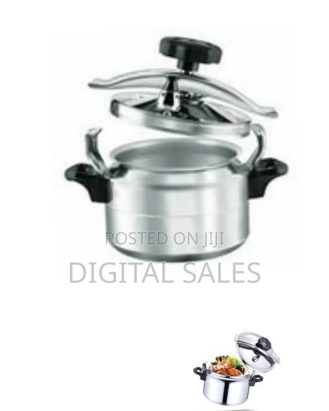 Regina 4l Stainless Steel Pressure Cooker Saucepan Pot- Silver