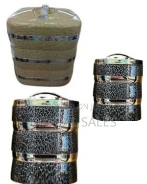 3 Layers Stainless Steel Food Container Insulated Lunch Box Container