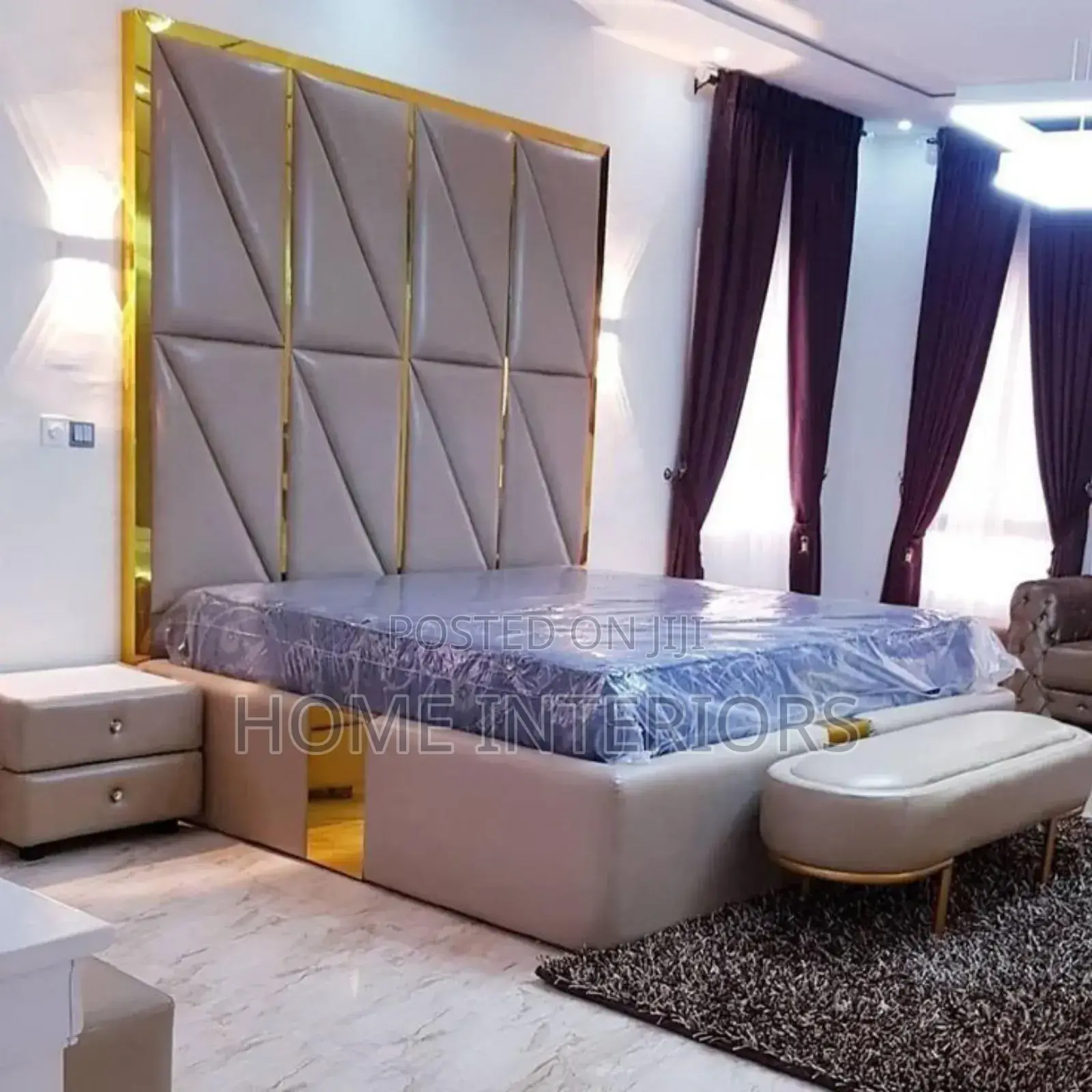 Master Bedroom Bed With Two Storage Drawers and Automan