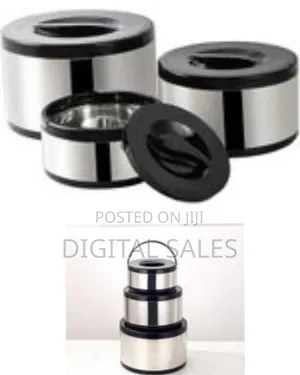 3 Piece of 2l+4l+8l Portable Stainless Steel Thermoware Casserole