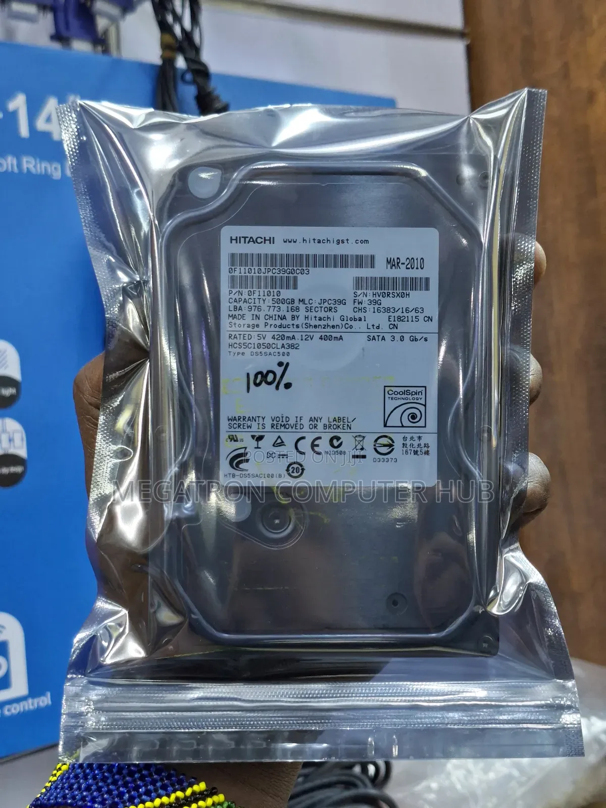 Hitachi 500gb Desktop Hard Drive
