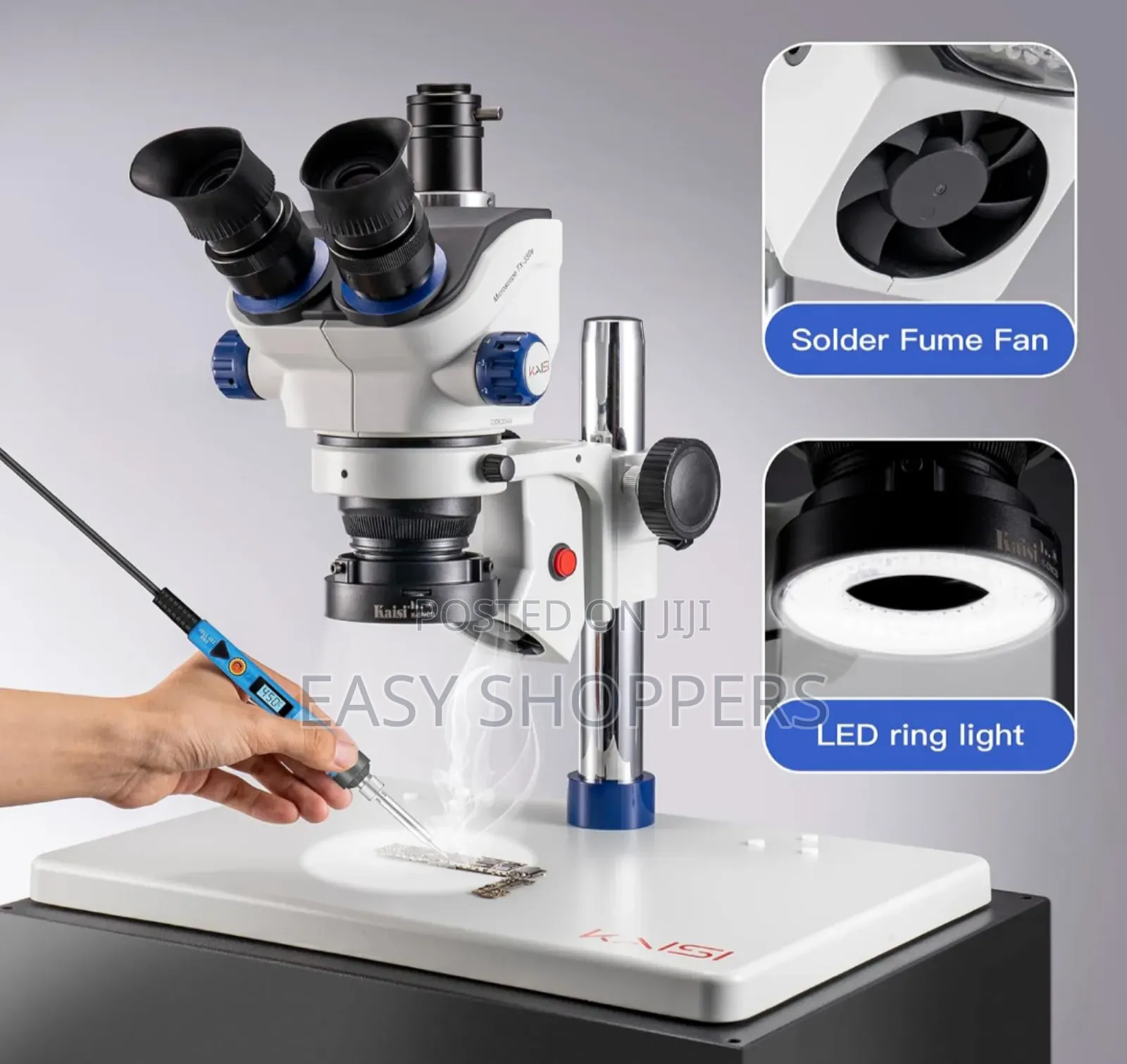 Kaisi Tx-350e Microscope 7x-50x Magnificatio Lab Stereo Zoom