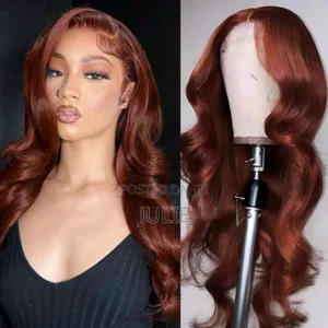 Frontal Reddish Brown Hair Wig