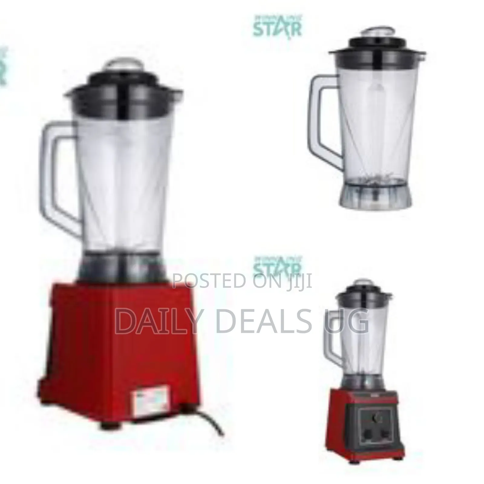 Winningstar 5 Litre High Speed Commercial Juicer Mixer Blender, Red