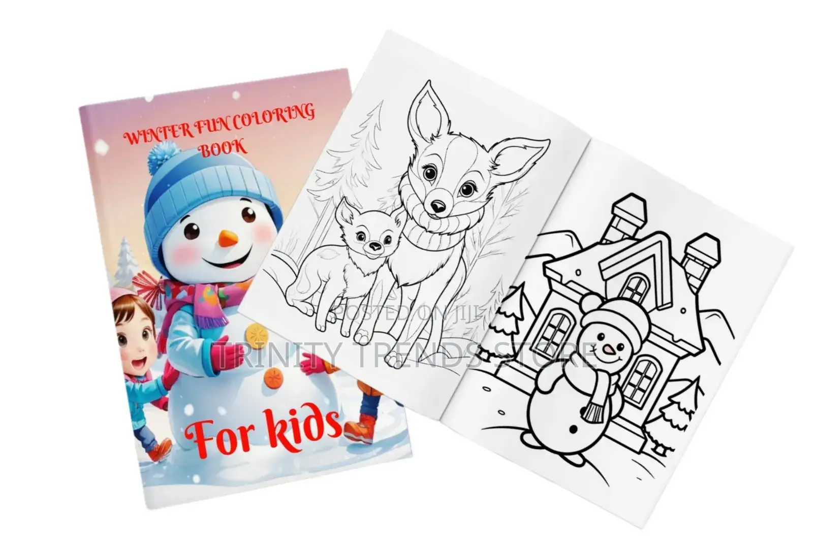 Winter Fun Coloring Book for Kids