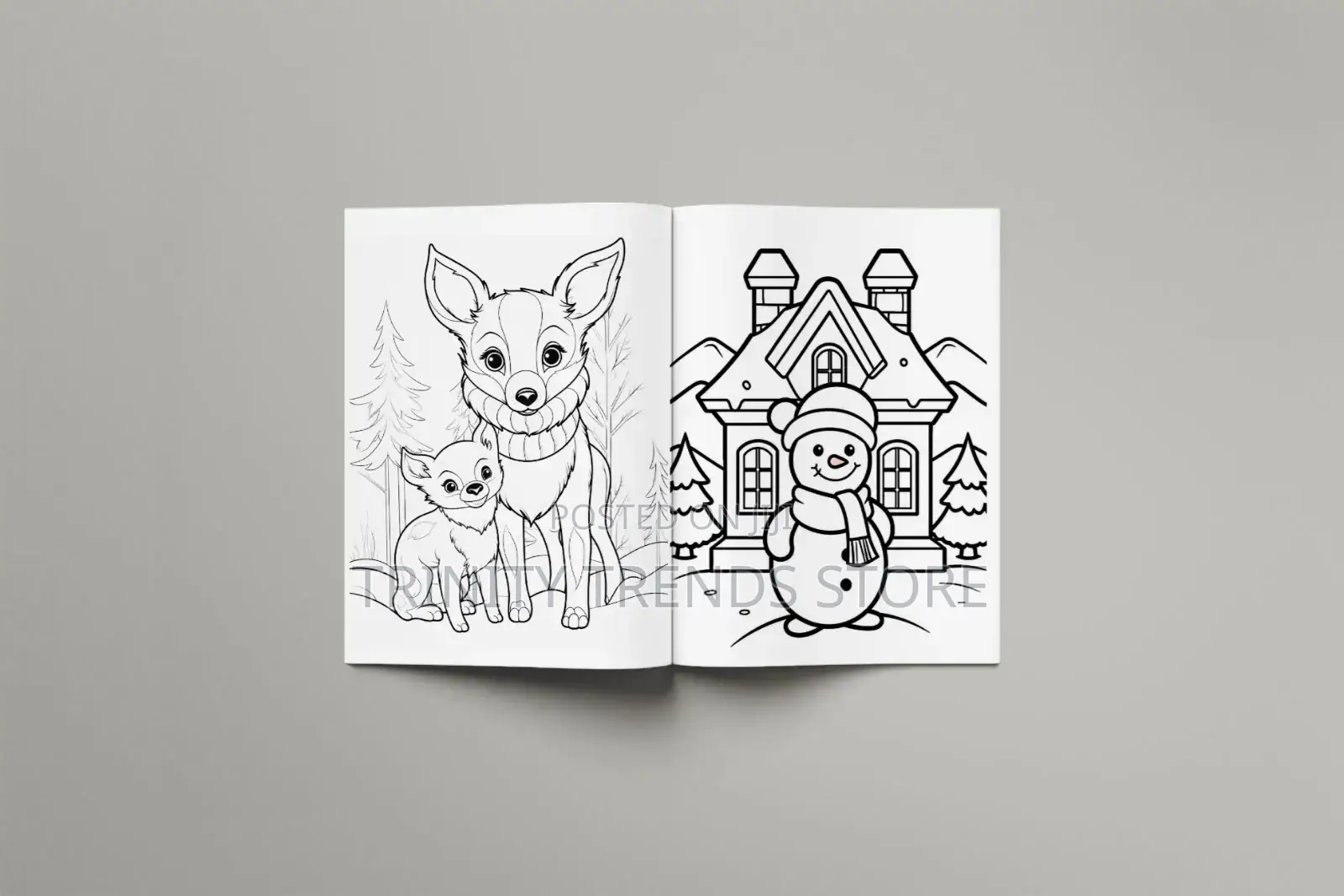 Winter Fun Coloring Book for Kids